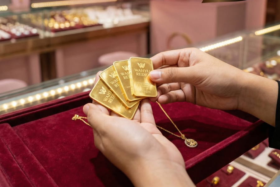 ide self reward gajian dengan emas