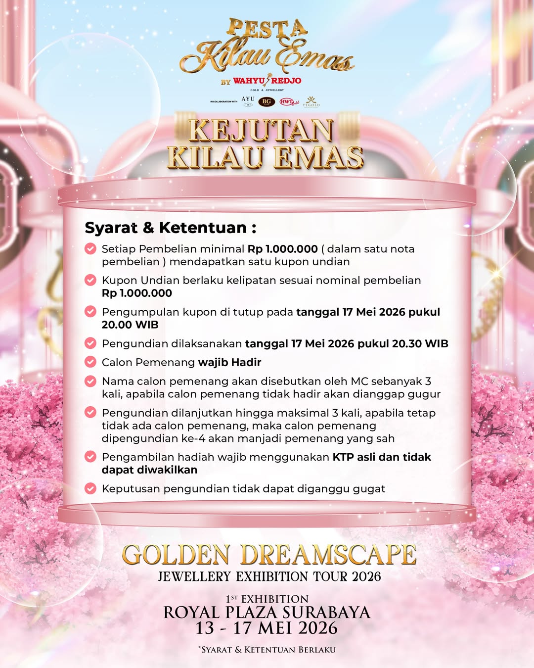 syarat daily prize perhiasan emas setiap hari